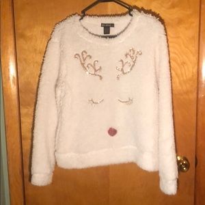 Fuzzy Christmas Rudolf Sweater/Sweatshirt